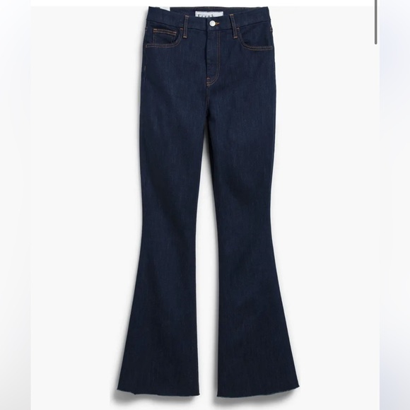Frank & Eileen NWT Flannigan jeans 30 / 31 flare high rise Contrast Bbotcut - Picture 3 of 5